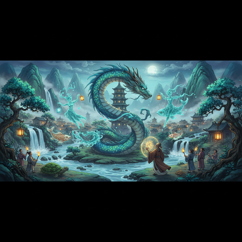 Delving into Chinese Water Legends: Tales of Spirits and Serpents