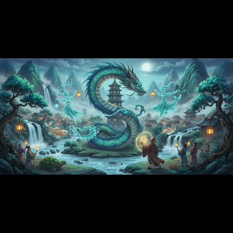 Delving into Chinese Water Legends: Tales of Spirits and Serpents