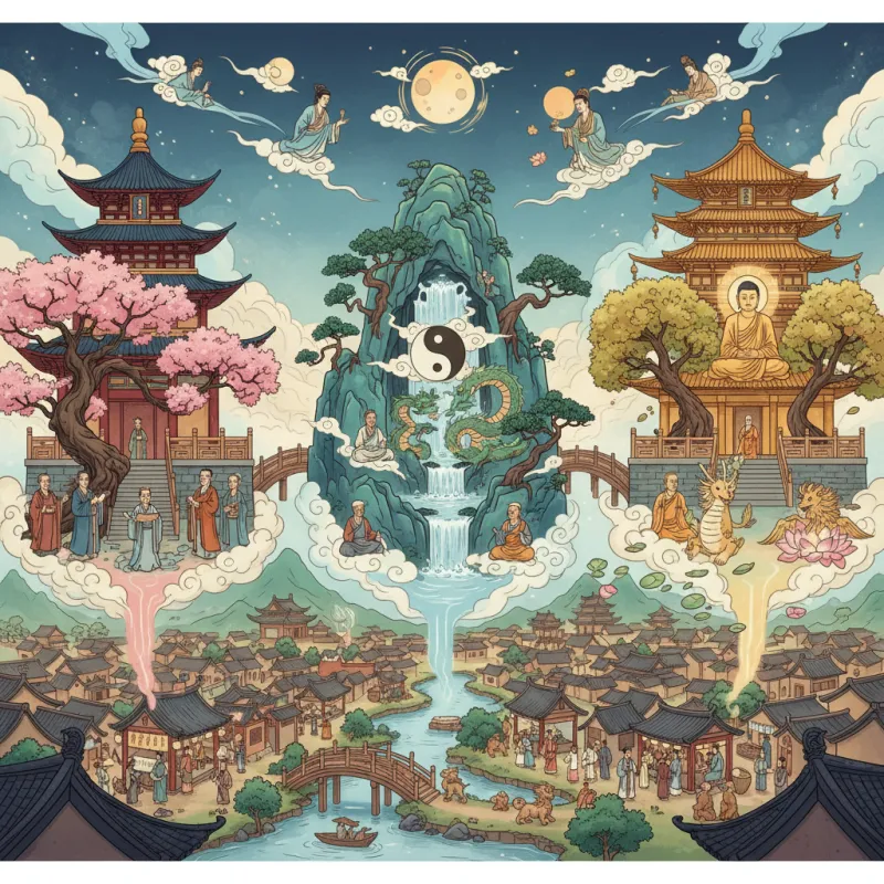 Confucianism, Daoism, Buddhism: The Three Pillars of Chinese Thought